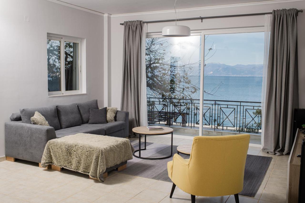 Nelion 01 - A Dream Apartment With Amazing View Aigio Exteriör bild