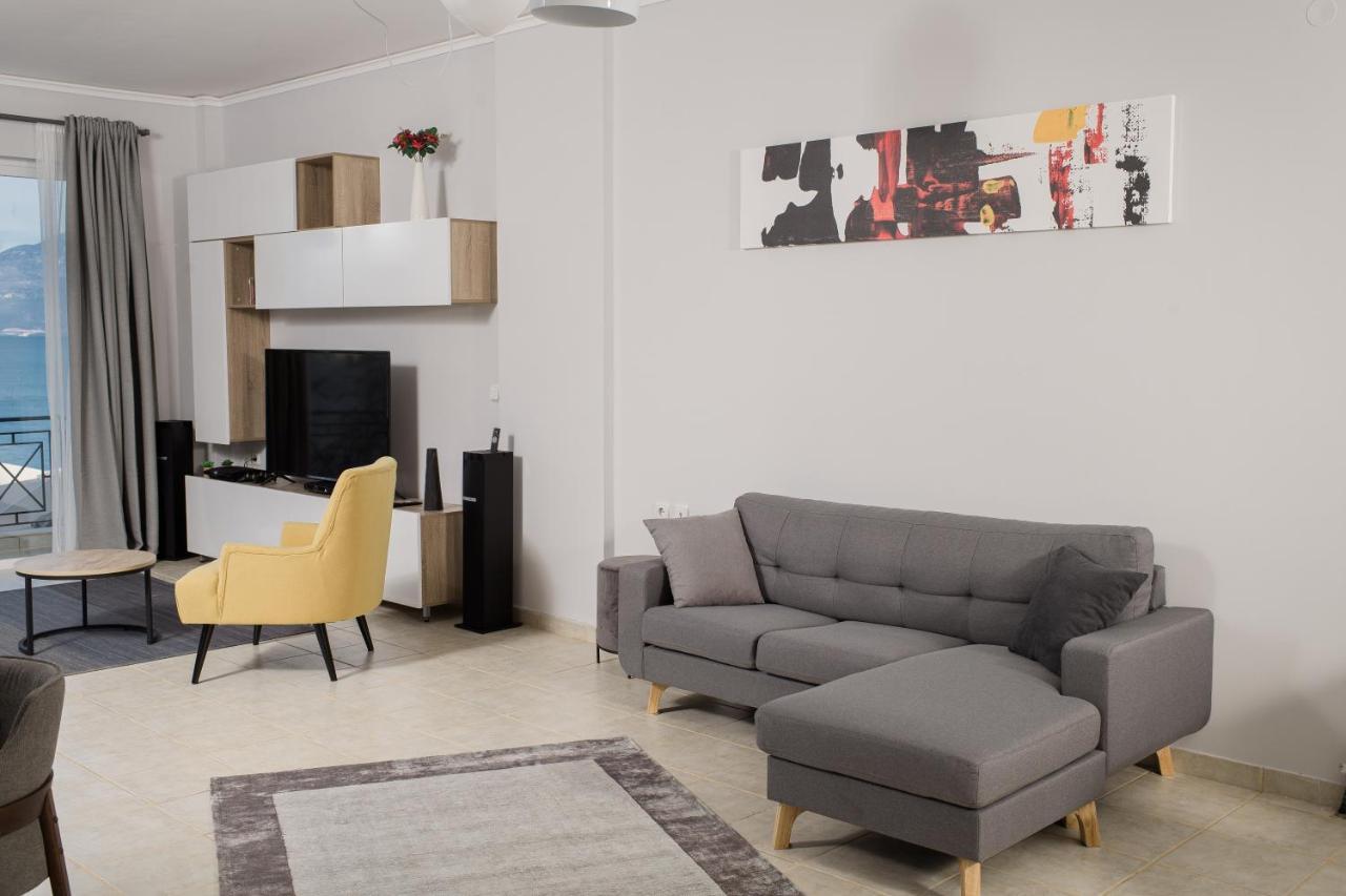 Nelion 01 - A Dream Apartment With Amazing View Aigio Exteriör bild