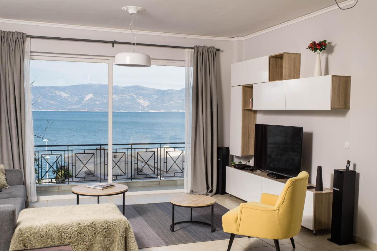 Nelion 01 - A Dream Apartment With Amazing View Aigio Exteriör bild